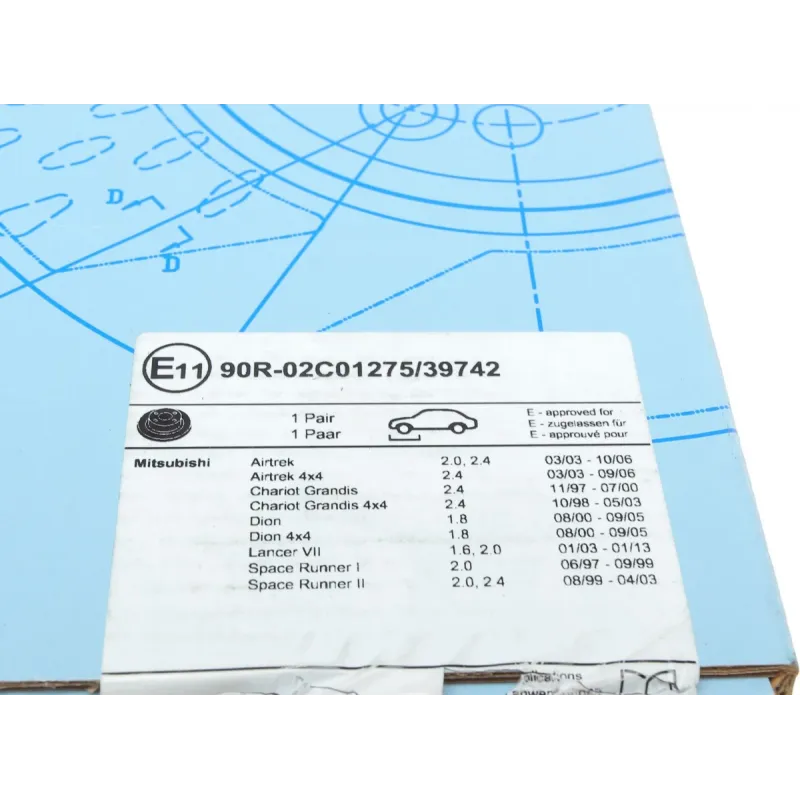 Диск гальмівний передній BLUE PRINT ADC443104 для Mitsubishi Lancer, Outlander 276x26 мм
