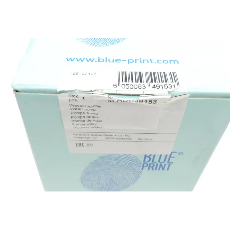 Помпа води BLUE PRINT ADC49153 для Mitsubishi Lancer VI/VII 2.0 1998-2013, Outlander I 2.0 2002-2007