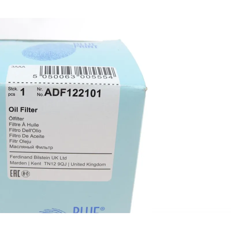 Фільтр масляний BLUE PRINT ADF122101 для Volvo V70, S80, XC90, S60 2.0-2.5 2001-2012, 64x32x125 мм