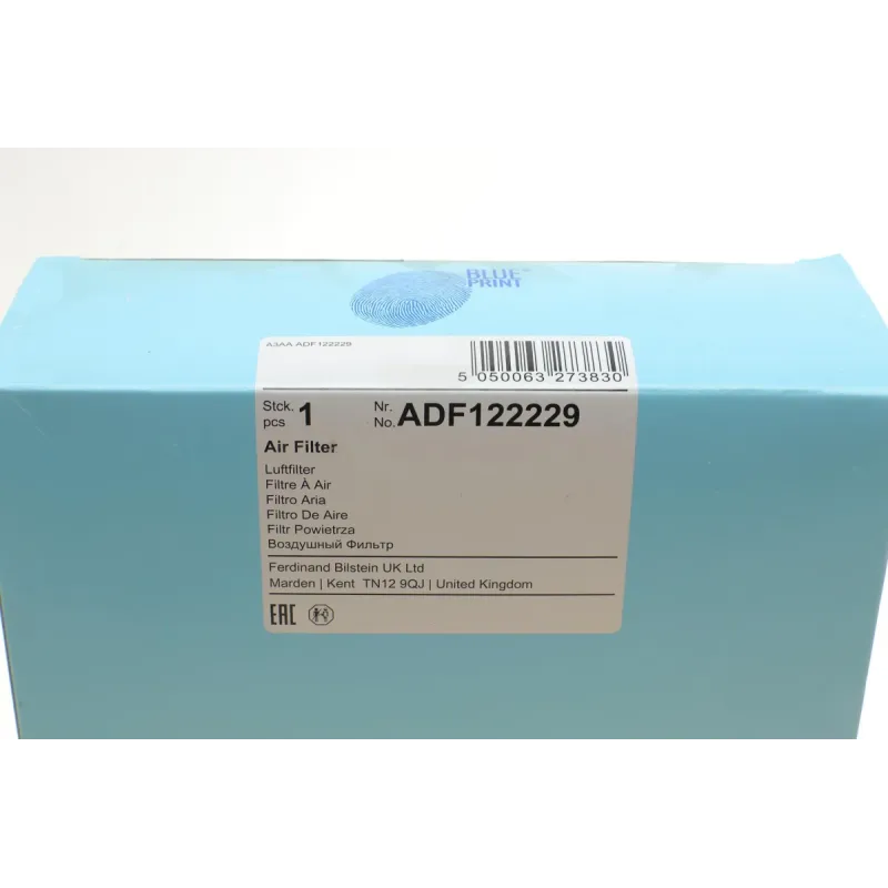 Фільтр повітряний BLUE PRINT ADF122229 для Ford Transit 2.0 EcoBlue 2016- 284x181x64 мм
