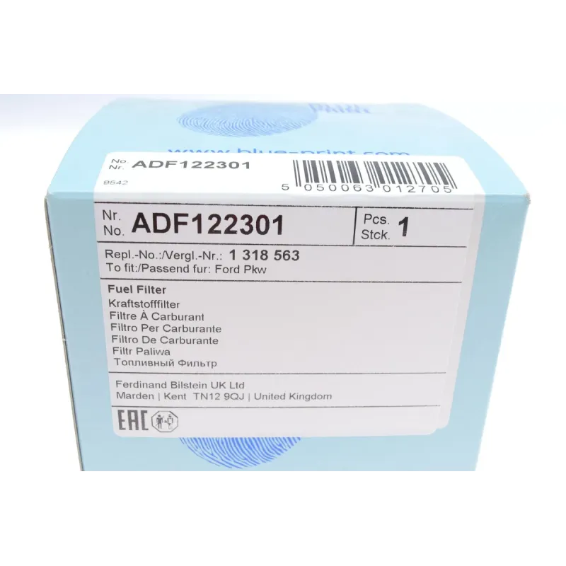 Фільтр паливний BLUE PRINT ADF122301 для Fiat Scudo, Citroen C4/C5 2.0 HDi 2004-2016