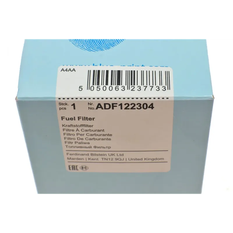 Фільтр паливний BLUE PRINT ADF122304 для Ford Transit 2.3 16V, Mondeo 2.5 V6 2000-2007, 75x166 мм