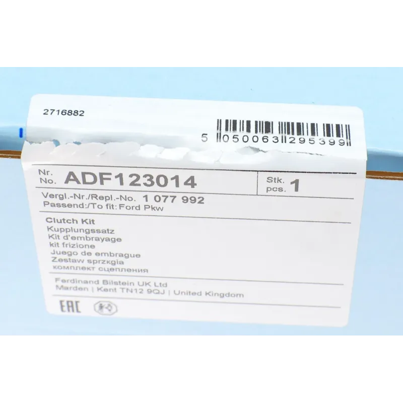 Комплект зчеплення BLUE PRINT ADF123014 для Ford Focus 1.4-1.8, Mondeo 1.6 (d=220mm)