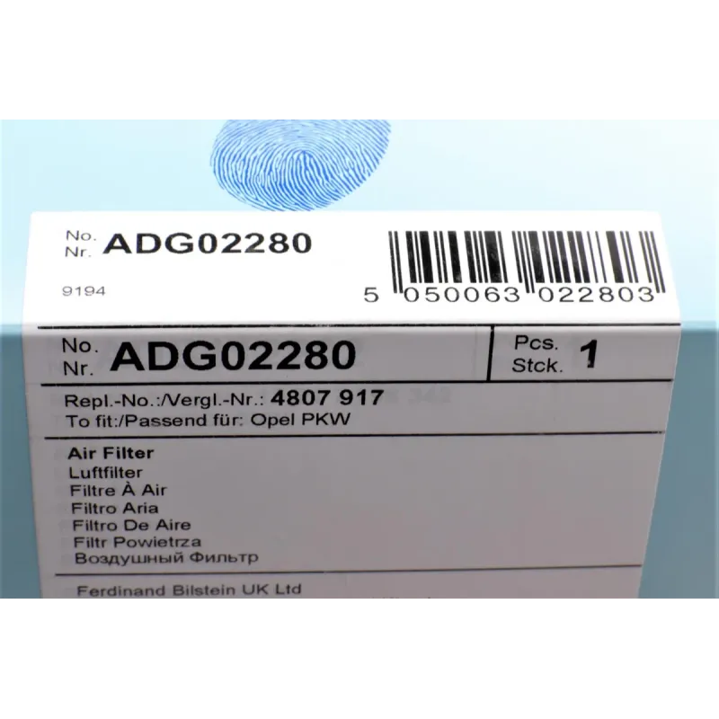 Фільтр повітряний BLUE PRINT ADG02280 для Chevrolet Captiva, Opel Antara 2.0D/2.4/3.2 V6 2006-, 283x229x50 мм