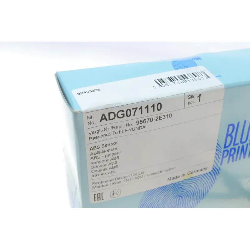 Датчик ABS передній правий BLUE PRINT ADG071110 для Hyundai Tucson JM 2004-2010, 1000 мм