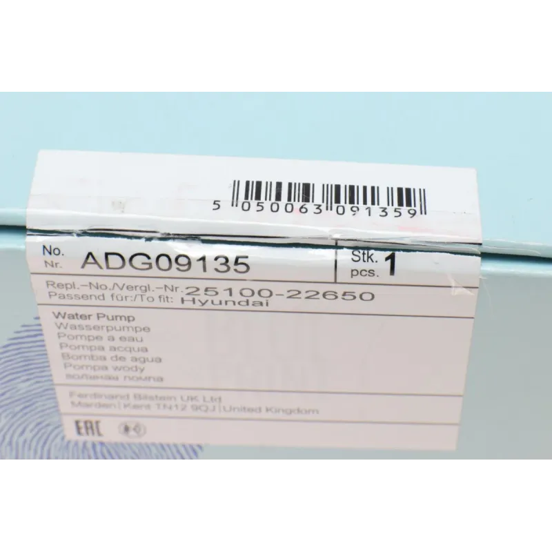 Помпа води BLUE PRINT ADG09135 для Hyundai Accent, Mitsubishi Lancer 1994-2005, 6 лопатей