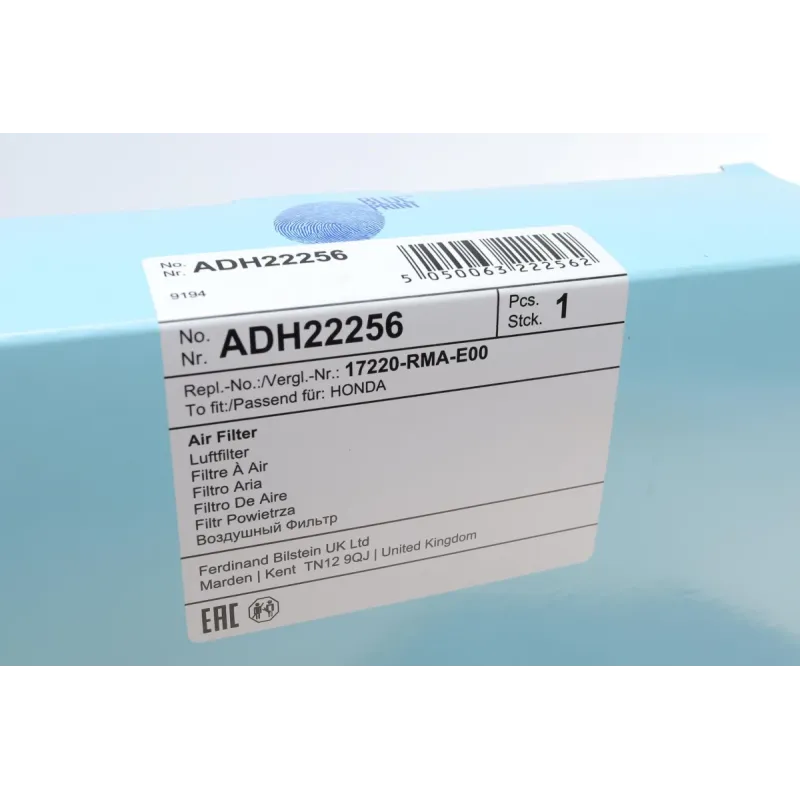 Фільтр повітряний BLUE PRINT ADH22256 для Honda CR-V II/III, FR-V 2.2D 2005-2007, 294x200x46 мм