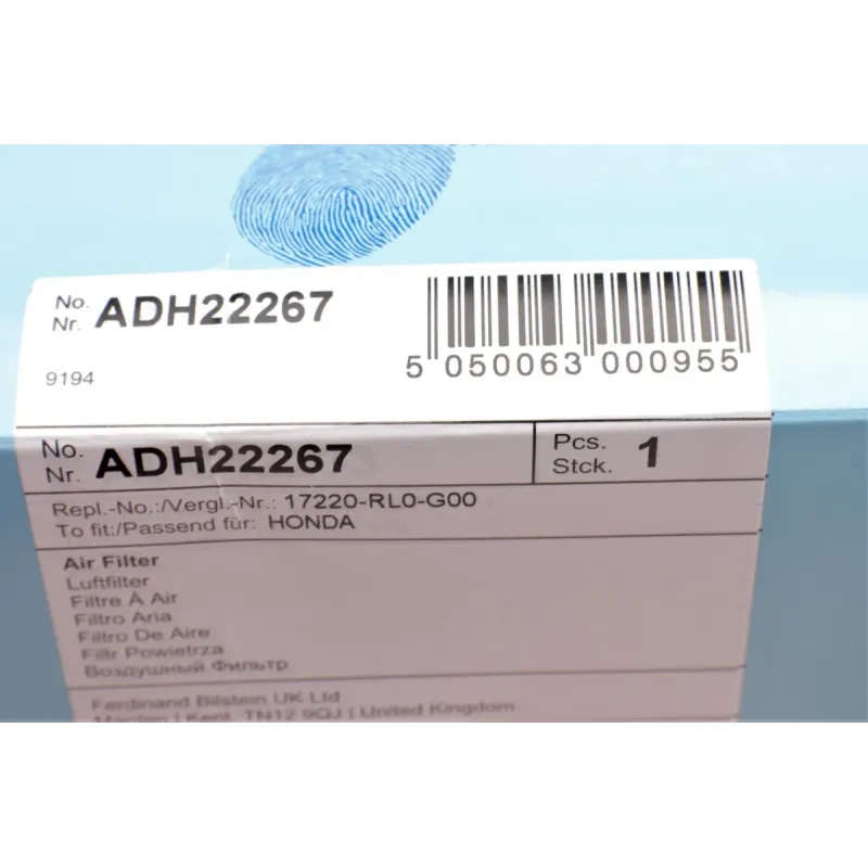 Фільтр повітряний Honda Accord VIII 2.2 D 08-15