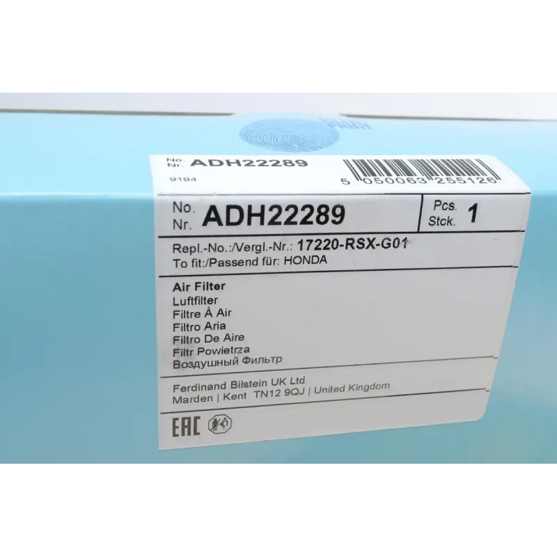 Фільтр повітряний BLUE PRINT ADH22289 для Honda CR-V IV 1.6 i-DTEC 2013- 227x226x50 мм