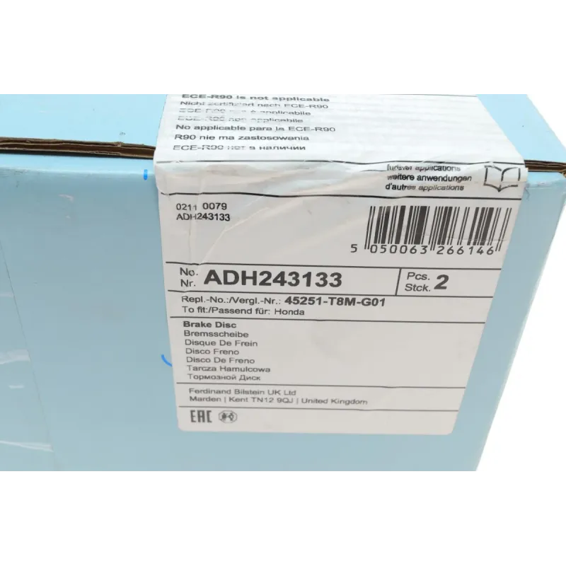Диск гальмівний (передній) Honda HR-V 1.5 16V/1.6D 15- (293x25)
