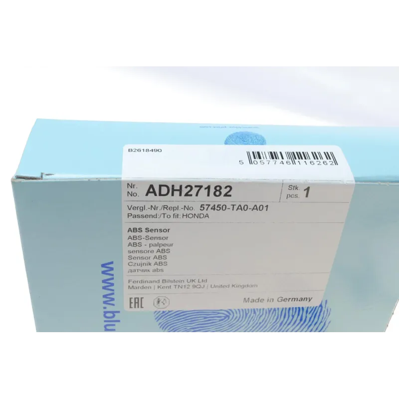Датчик ABS передній BLUE PRINT ADH27182 для Honda Accord 2.0-3.5 2008-2015