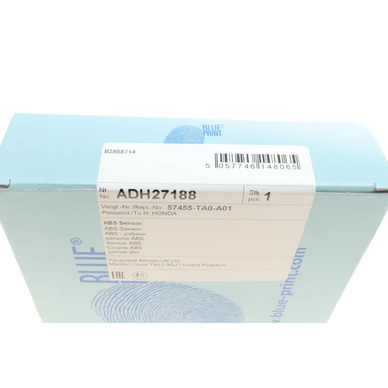 Датчик ABS передній лівий BLUE PRINT ADH27188 для Honda Accord VII 2.0-2.2D 2008-2015, 560 мм