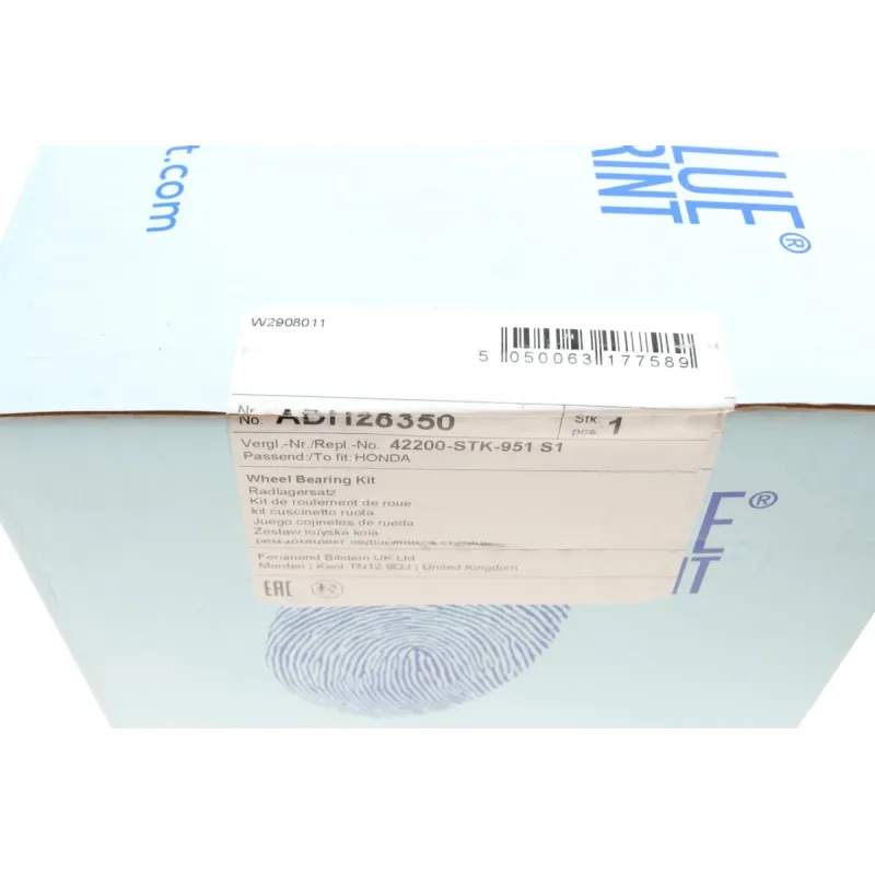 Підшипник маточини задній BLUE PRINT ADH28350 для Honda CR-V III 2007-2014, 82x61x29 мм