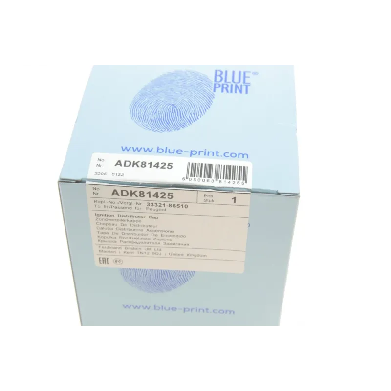 Кришка розподілювача запалювання BLUE PRINT ADK81425 для Suzuki Swift, Vitara, Baleno 1988-2004