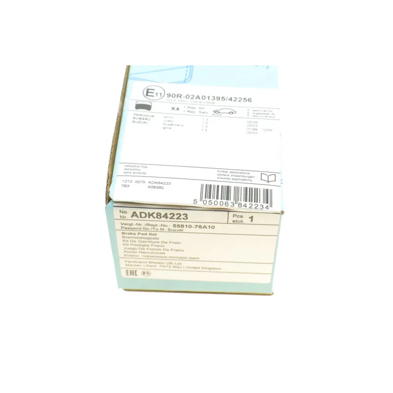 Колодки гальмівні передні BLUE PRINT ADK84223 для Chevrolet Cruze, Subaru Justy, Suzuki Ignis, Nissan Pixo