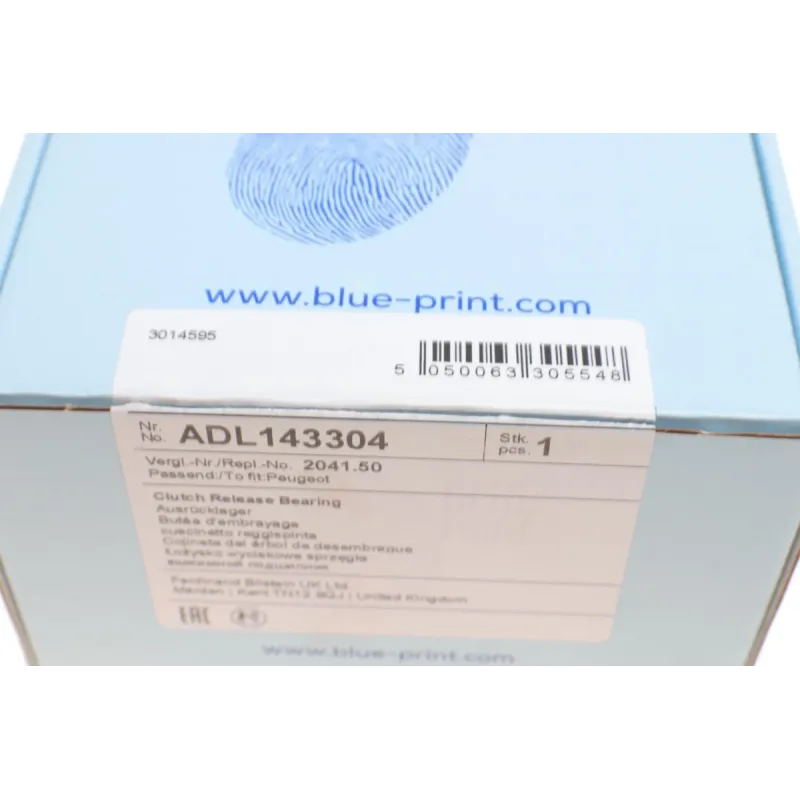 Підшипник вижимний BLUE PRINT ADL143304 для Citroen Berlingo, Peugeot Partner 1.8/1.9D 1996-