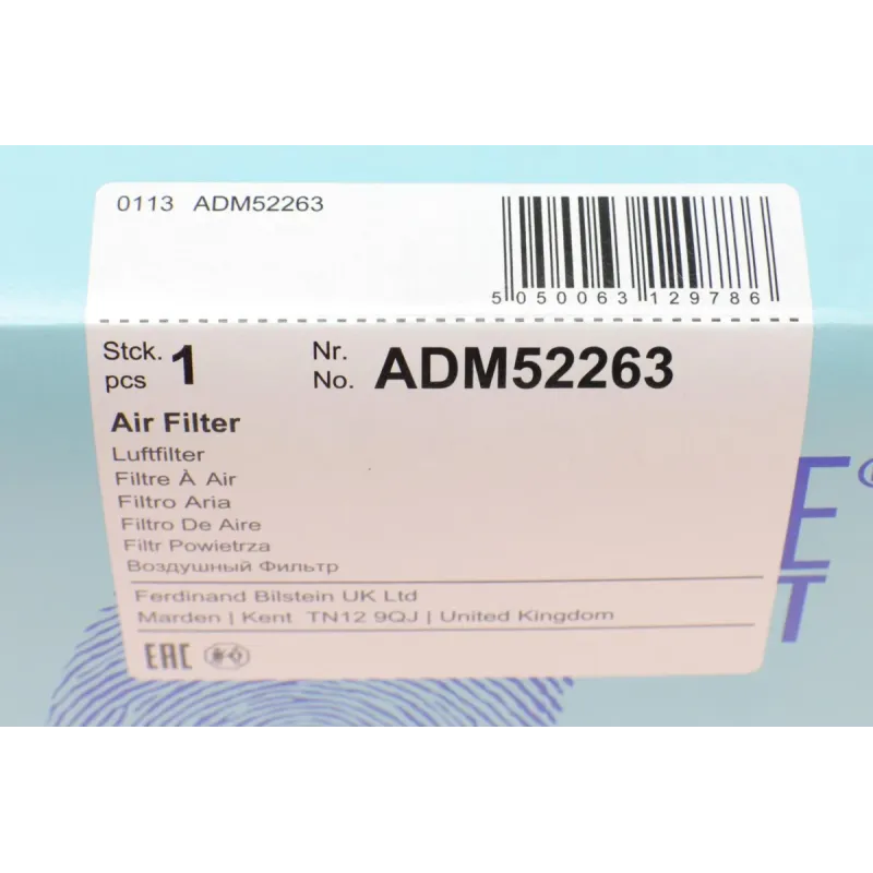 Фільтр повітряний BLUE PRINT ADM52263 для Ford Ranger TKE 2.2 TDCi/2.5 16V 2011-, 223x134x138 мм