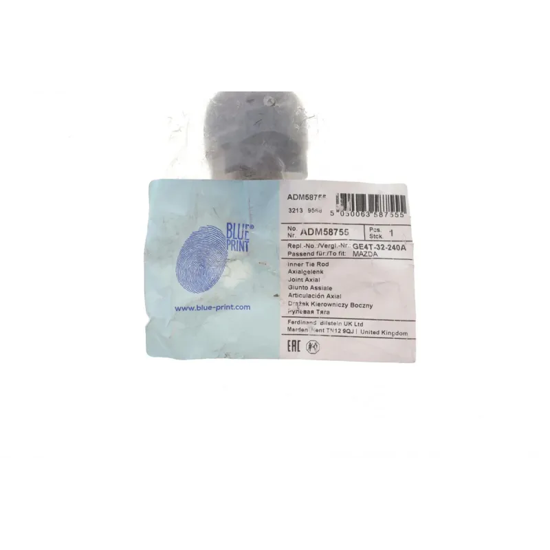Тяга рульова права BLUE PRINT ADM58755 для Mazda 626 Mk V (GF) 1997-2002 (L=308mm)