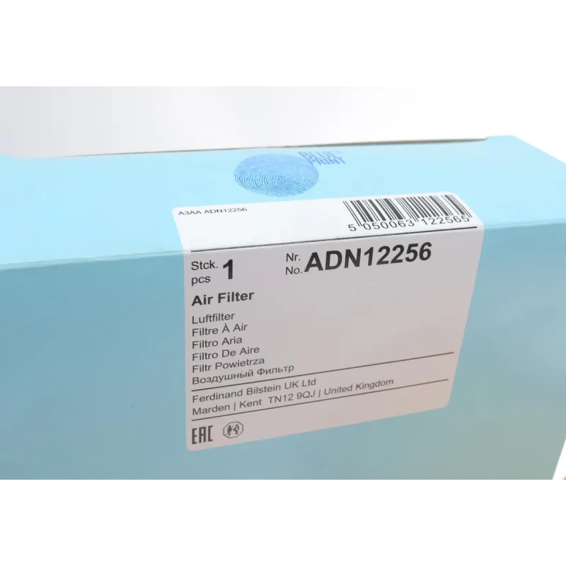 Фільтр повітряний BLUE PRINT ADN12256 для Nissan Qashqai J10, X-Trail T31, Renault Koleos 236x165x58 мм
