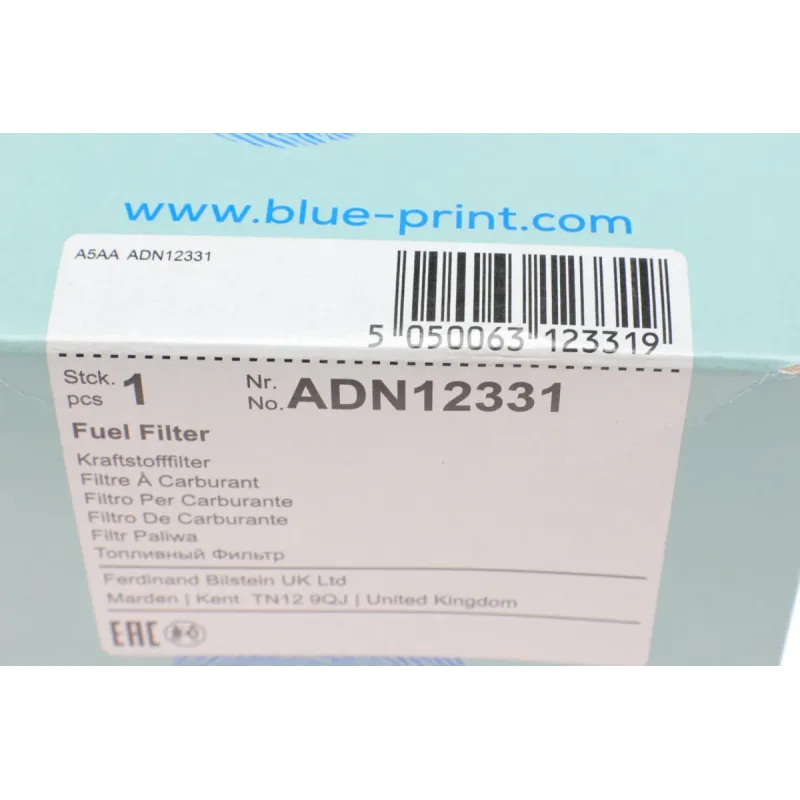 Фільтр паливний BLUE PRINT ADN12331 для Nissan Navara D40, Armada R51 2.5 dCi 2005-, 98x138 мм