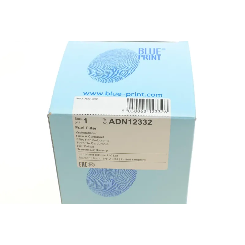 Фільтр паливний BLUE PRINT ADN12332 для Nissan Qashqai, X-Trail 1.5/2.0dci 2007-, 98x120 мм