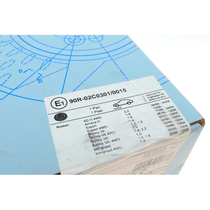Диск гальмівний передній BLUE PRINT ADN143166 для Nissan Almera 2006-, Sunny 1990-2004 (257x22 мм)