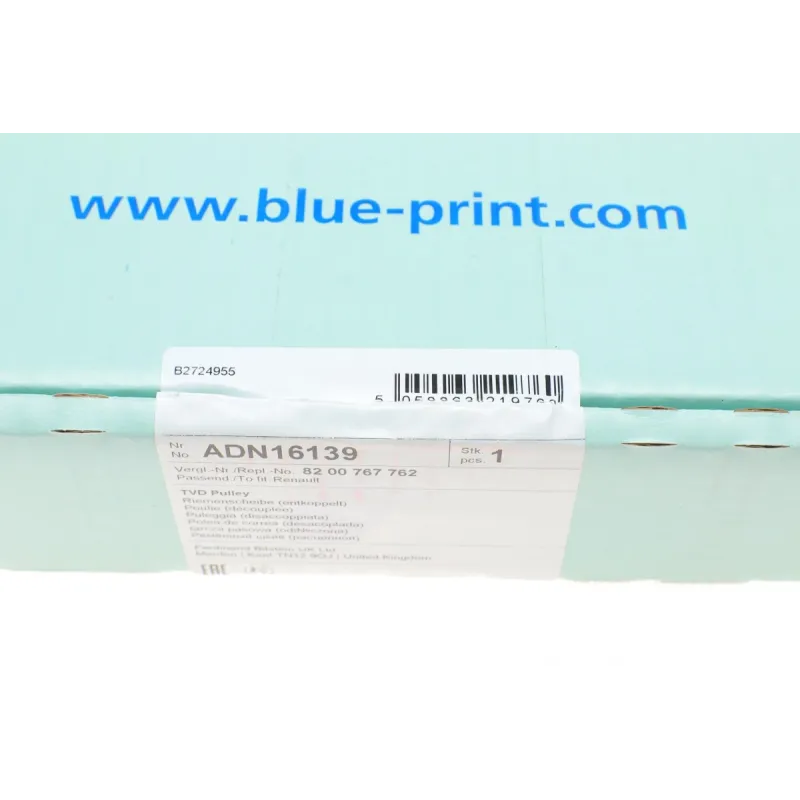 Шків колінвалу BLUE PRINT ADN16139 для Renault Trafic 2.0dCI 06-, 157x37 мм, 7PK