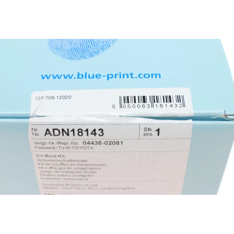 Пильник ШРКШ внутрішній BLUE PRINT ADN18143 для Nissan Primera P11/P12 1999-2008, 21x65x86мм