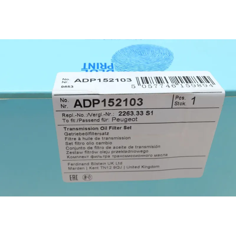 Фільтр АКПП BLUE PRINT ADP152103 для Citroen C3/C4/C5, Peugeot 208/308 2002-