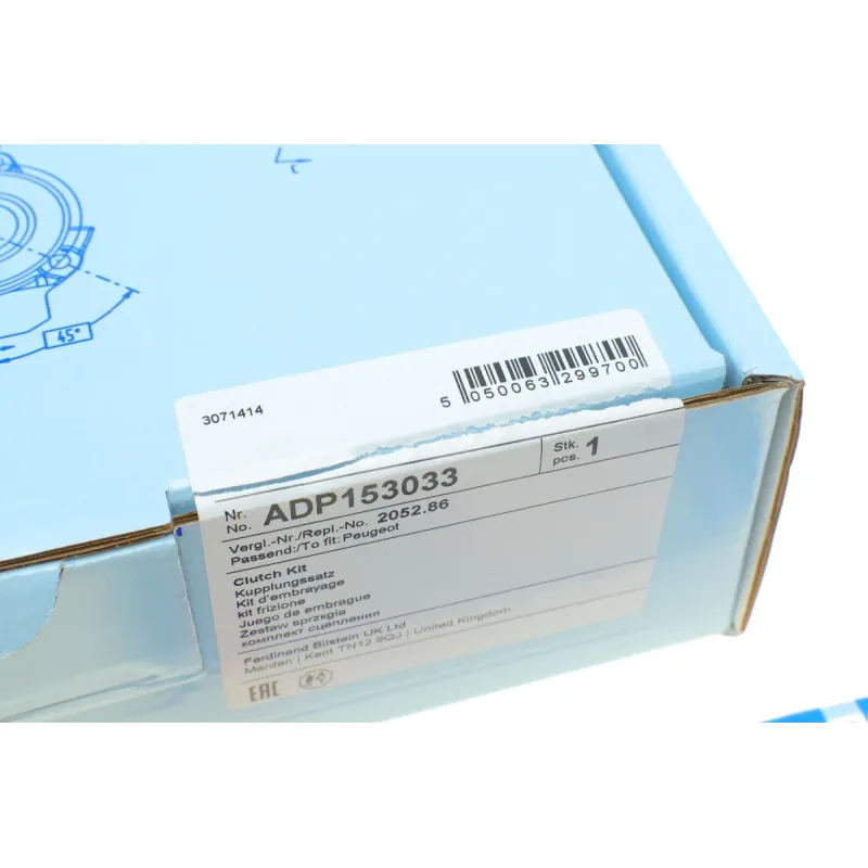 Комплект зчеплення BLUE PRINT ADP153033 для Citroen C3, Peugeot 207/307 (d=181mm) (+вижимний)