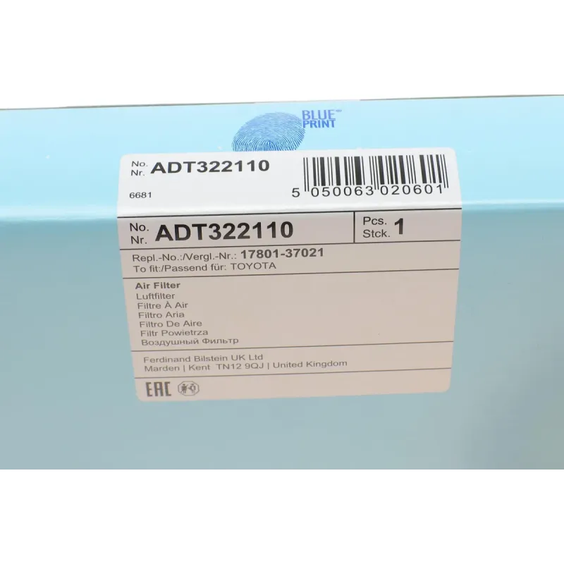 Фільтр повітряний Toyota Auris/Prius 1.8/RAV4 2.5 6V 06-