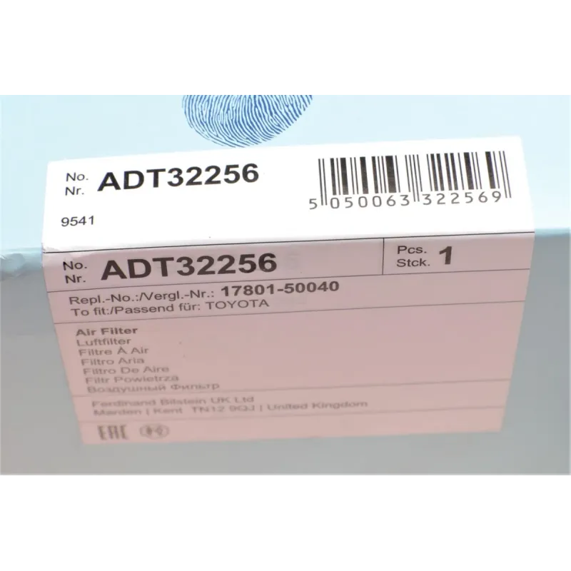 Фільтр повітряний BLUE PRINT ADT32256 для Toyota Land Cruiser 100/150, Lexus GX 1998-2010, 309x230x52 мм