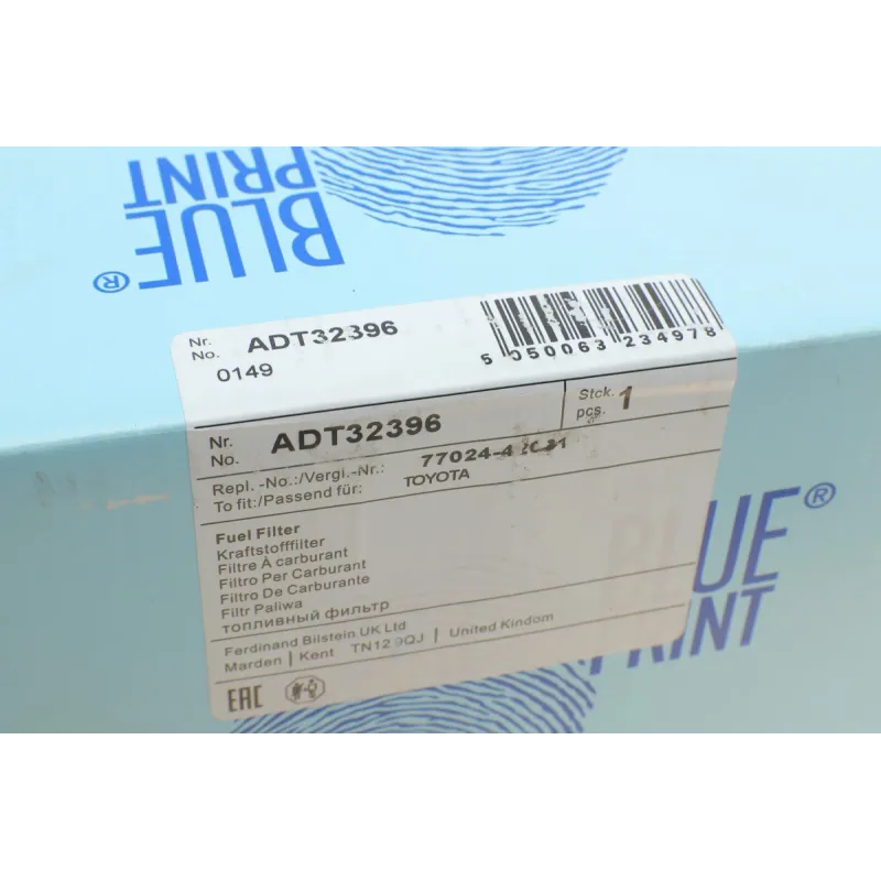 Фільтр паливний магістральний BLUE PRINT ADT32396 для Toyota RAV4 2.0/2.4/3.5 2005-2014, 425x135 мм