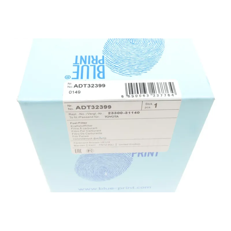 Фільтр паливний BLUE PRINT ADT32399 для Lexus GS/IS 2.5-3.5 2005-2011, 117 мм