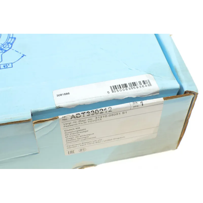 Комплект зчеплення Toyota Corolla 2.0 D-4D 02-07 (d=225mm) (+вижимний)