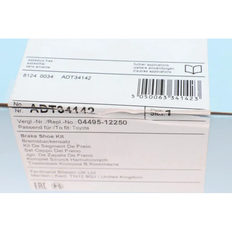 Колодки гальмівні задні BLUE PRINT ADT34142 для Toyota Camry, Carina E, 199x35 мм