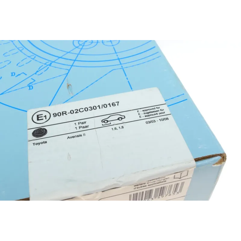 Диск гальмівний передній BLUE PRINT ADT343166 для Toyota Avensis T25 2003-2008 (277x26 мм)