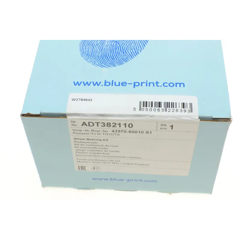 Підшипник маточини передній BLUE PRINT ADT382110 для Toyota Land Cruiser Prado 120/150, Lexus GX 470/460 (51x54x96 мм)