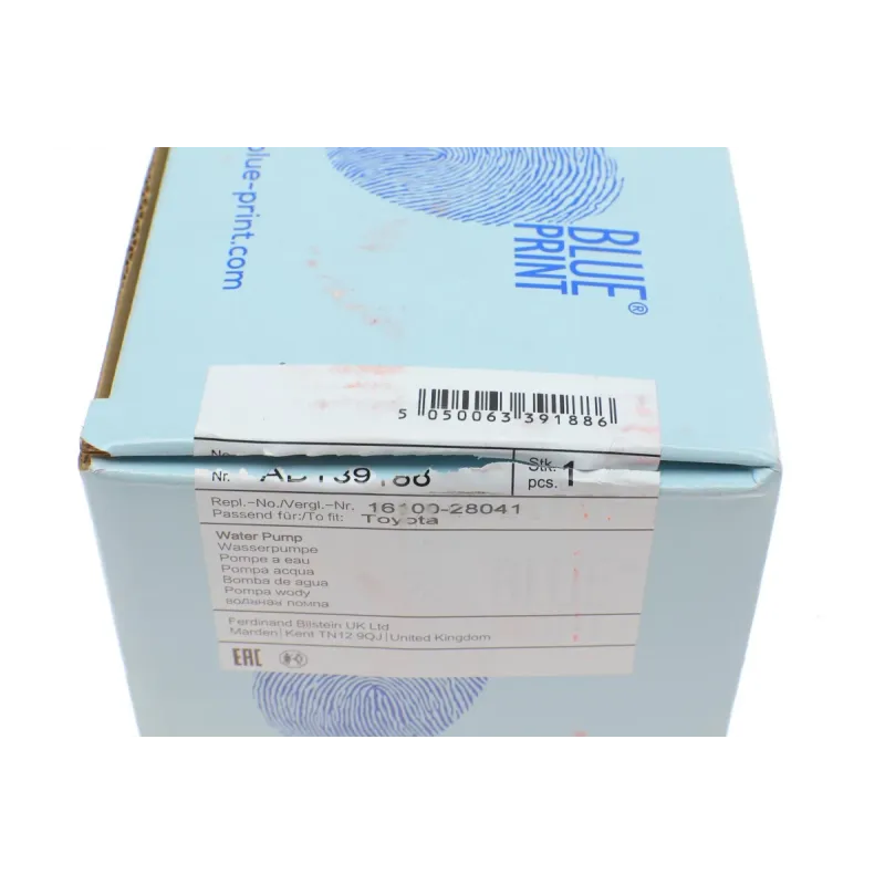 Помпа води BLUE PRINT ADT39188 для Toyota Avensis, Camry, RAV4 2.0-2.4 2000-