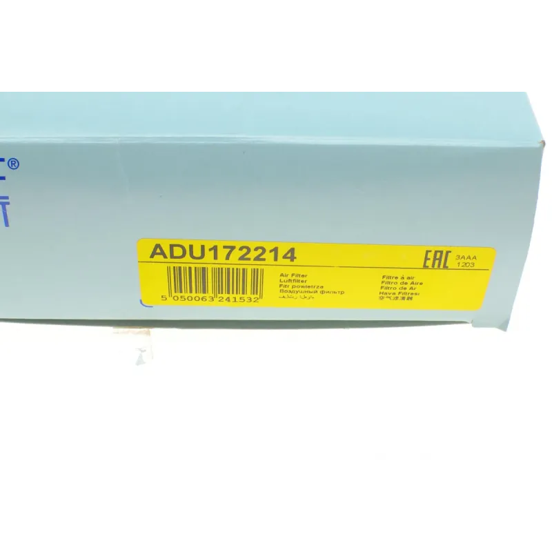 Фільтр повітряний BLUE PRINT ADU172214 для Mercedes-Benz A-Class W169, B-Class W245 2004-2012, 219x174x49 мм