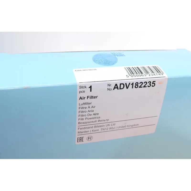 Фільтр повітряний BLUE PRINT ADV182235 для Volkswagen T5/T6 1.9TDI/2.0/2.0TDI/TSI/BiTDI/2.5TDI 2003-, 312x188x58 мм
