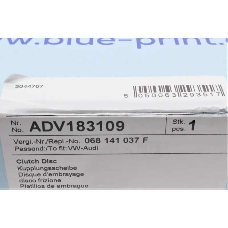 Диск зчеплення BLUE PRINT ADV183109 для VW Caddy II 1.9SDI/D 1995-2004 (D=200mm)