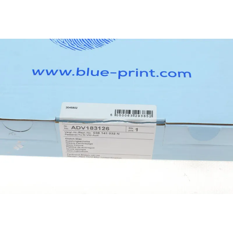 Диск зчеплення BLUE PRINT ADV183126 для Volkswagen Passat B5 1.9 TDI 1996-2005 (d=228mm, 23 зубці)