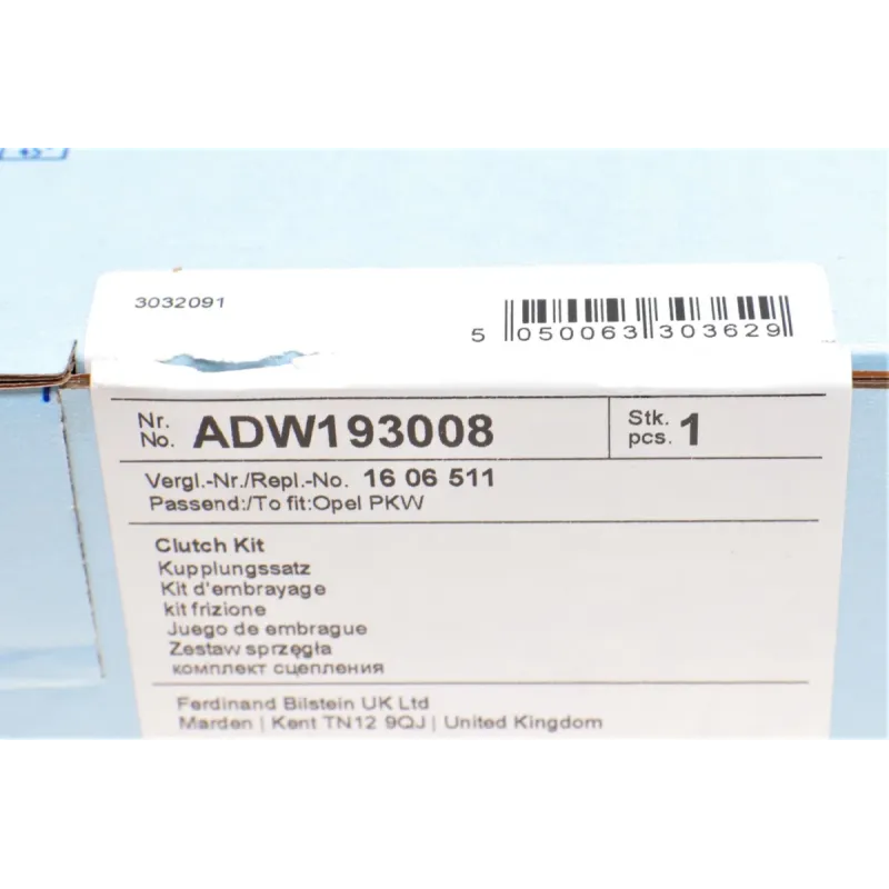 Комплект зчеплення BLUE PRINT ADW193008 для Opel Astra G/H, Combo, Meriva, Corsa C 1.6i/1.8i (d=206mm)