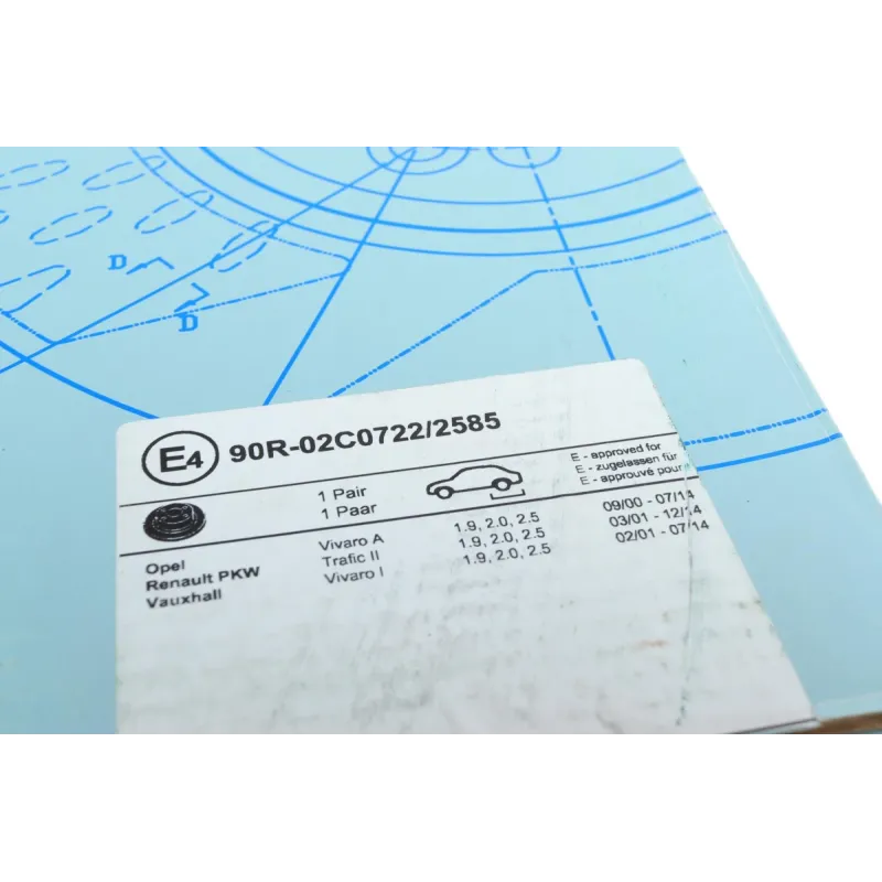 Диск гальмівний задній BLUE PRINT ADZ94318 для Renault Trafic, Opel Vivaro, Nissan Primastar 280x12 мм