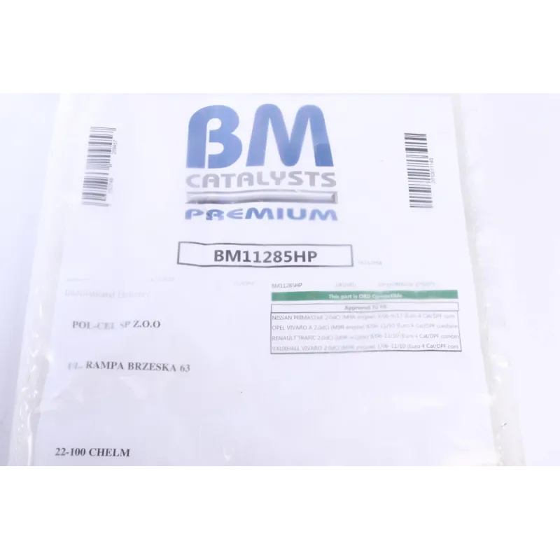 Фільтр сажевий BM CATALYSTS BM11285HP для Renault Trafic, Opel Vivaro, Nissan Primastar 2.0 dCi Euro 4