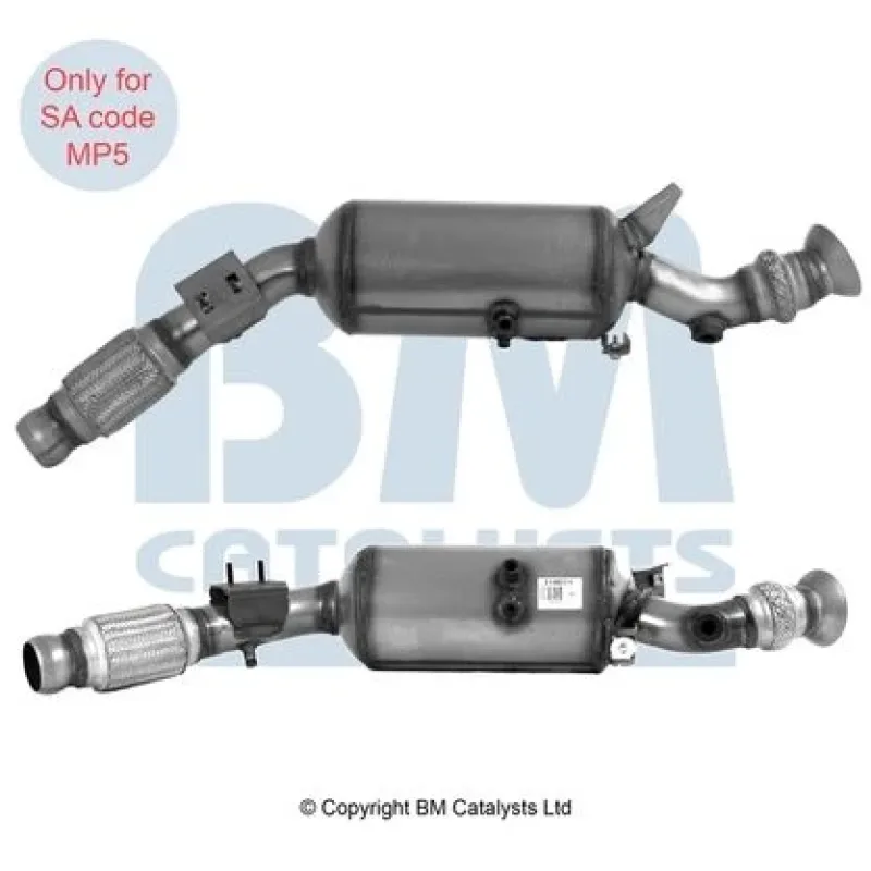 Фільтр сажевий BM CATALYSTS BM11461H для Mercedes-Benz Sprinter 906 OM651 2009-2015 (Євро 5)