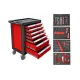 Візок з інструментами BM TOOLS 20100002 7 секцій 172 од. (червоний)