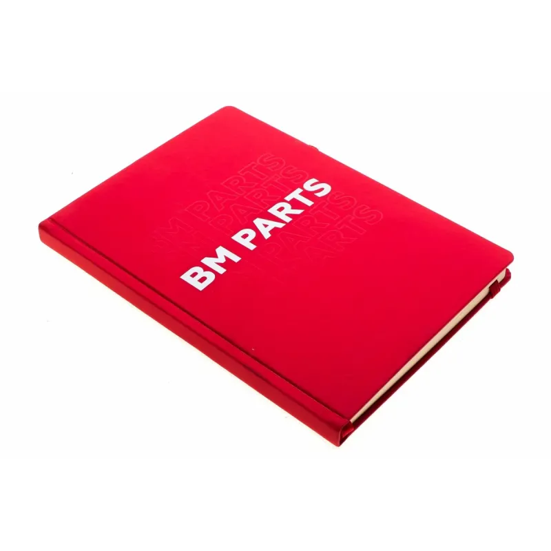 Блокнот BM Parts Notebook BM Parts RD червоний, тверда палітурка, клітинка, А5