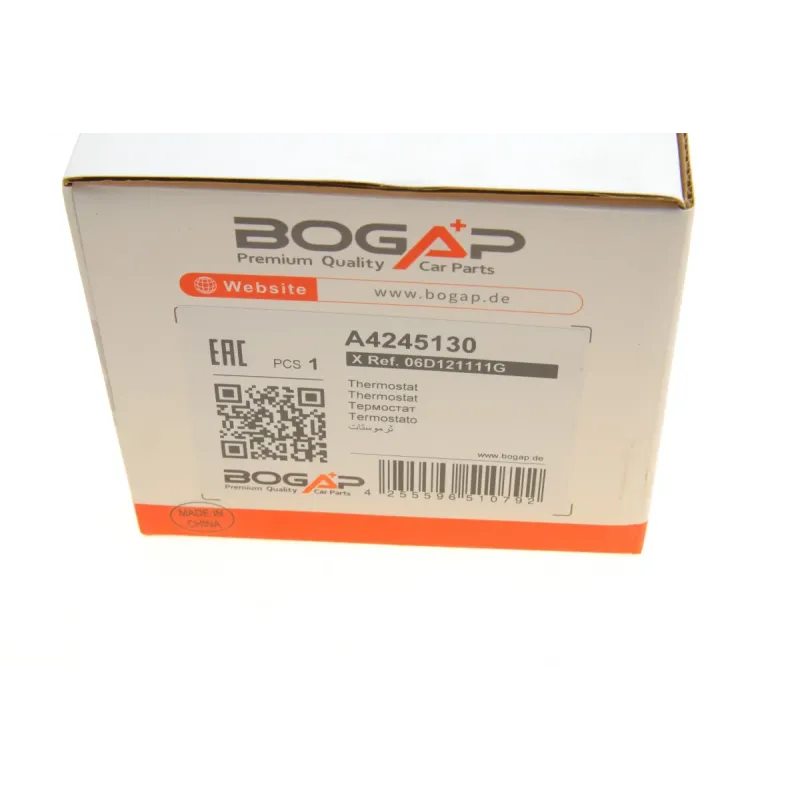Термостат BOGAP A4245130 з ущільненнями для Audi A4/A6 2.0TFSI 87°C